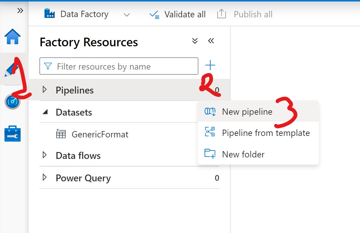 Create pipeline step 1